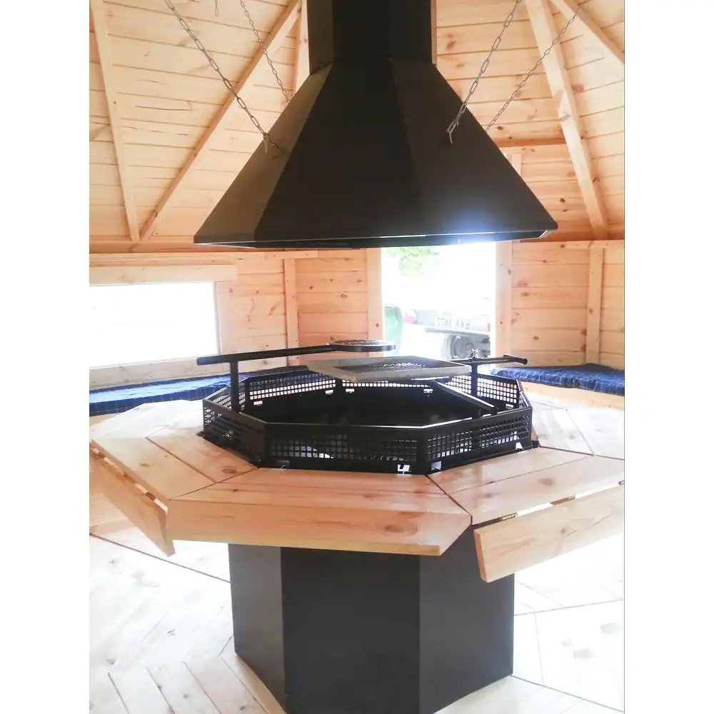 Hud-1 EZ Buildings Grill Cabin G 16 ft. x 16 ft. Octagon Grilling Cabin D.I.Y. Building Kit