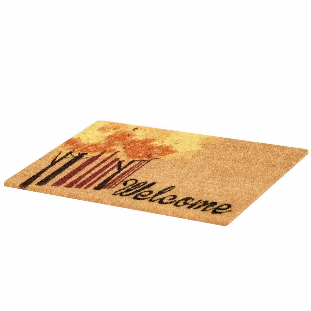 Rubber-Cal Fall Colors 18 in. X 30 in.  A Welcome Fall Doormat
