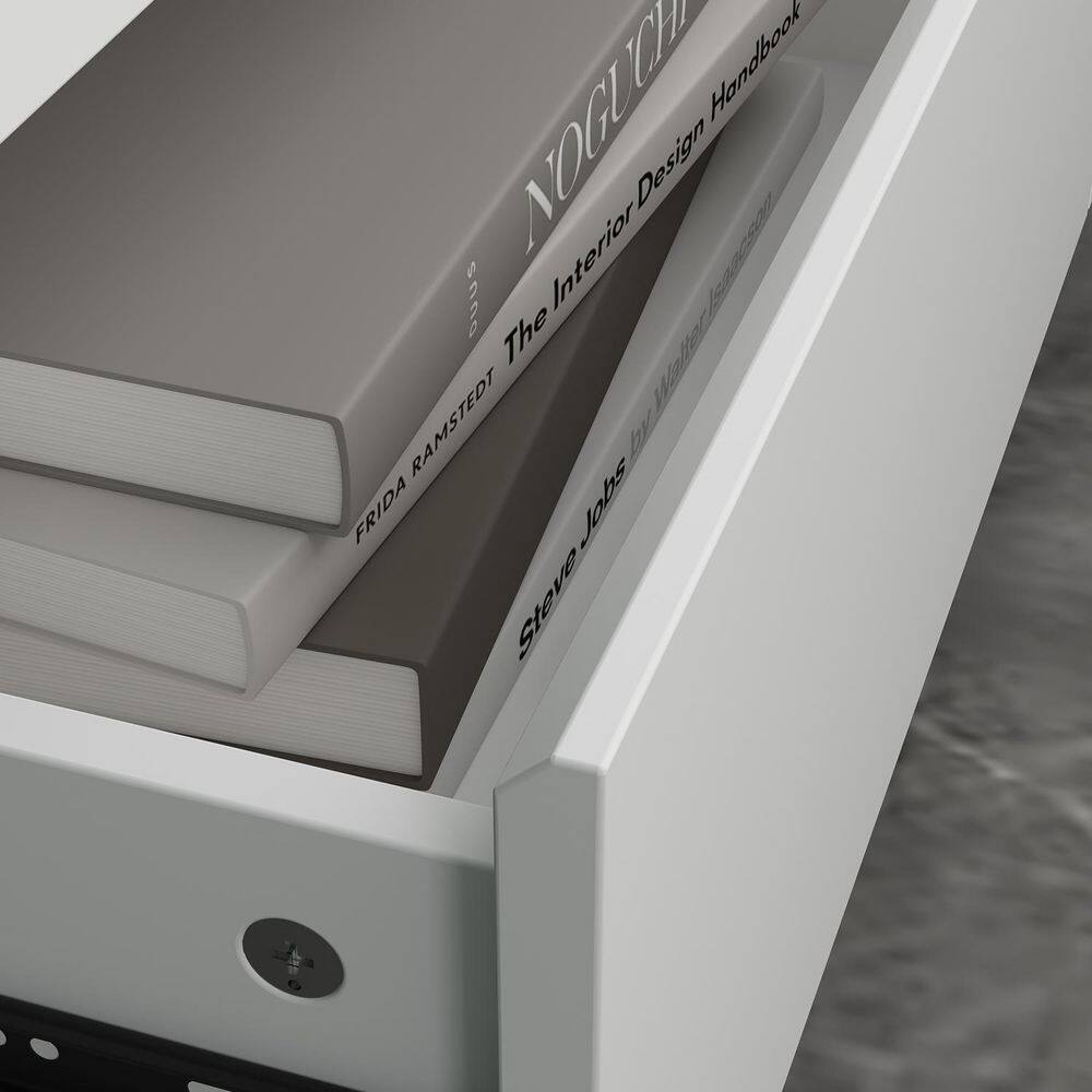 None 9-Drawer White Paint Finish Dresser Chest of Drawers 31.5 in. H x 63 in. W x 15.7 in. D