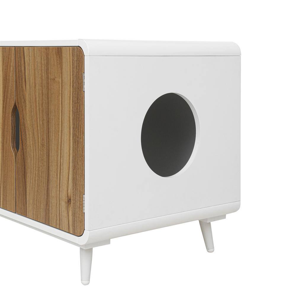 None Pet house, Hidden Cat Home Side Table