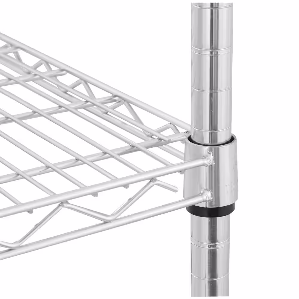 TRINITY Chrome 5-Tier Steel Wire Shelving Unit (48 in. W x 72 in. H x 18 in. D)