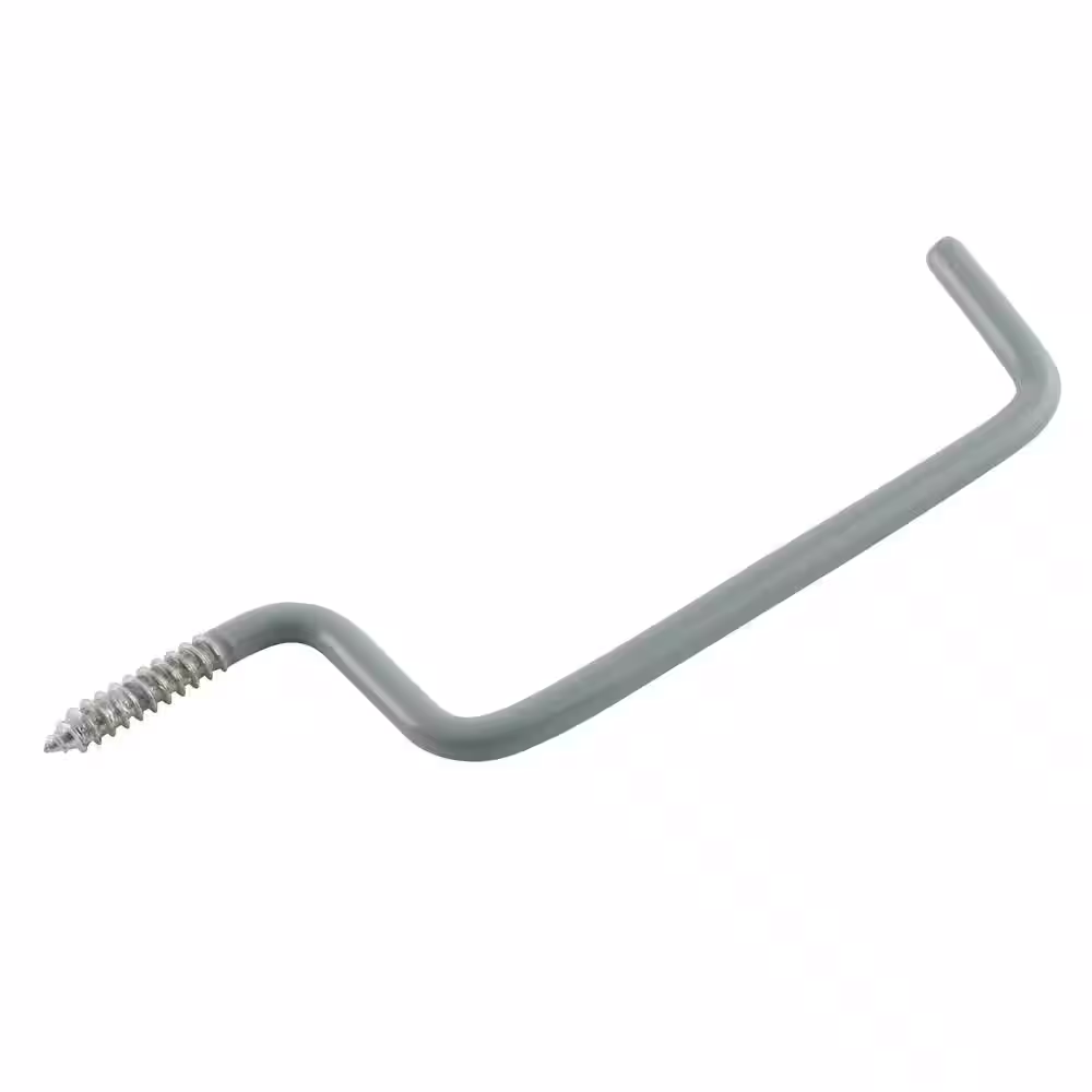 Everbilt 5/16 in. x 7-3/4 in. Vinyl Coated Steel Screw-In Ladder Hook 20 lbs