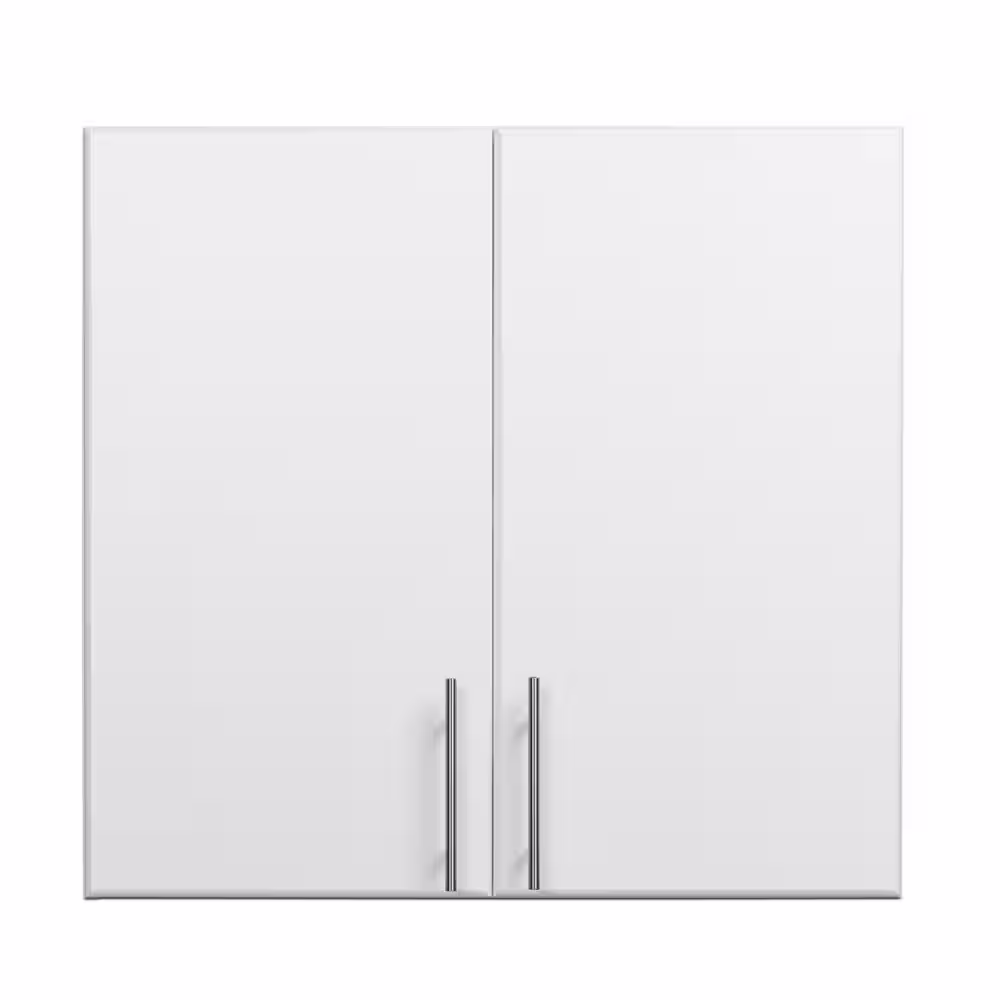 Prepac Composite Wall Mounted Garage Cabinet in White (32 in. W x 30 in. H x 12 in. D)