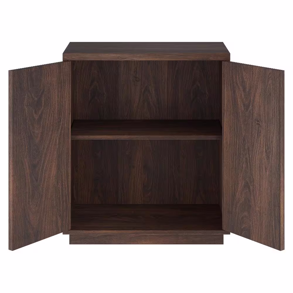 None Alston 27.75 in. Alder Brown Rectangular Accent Cabinet