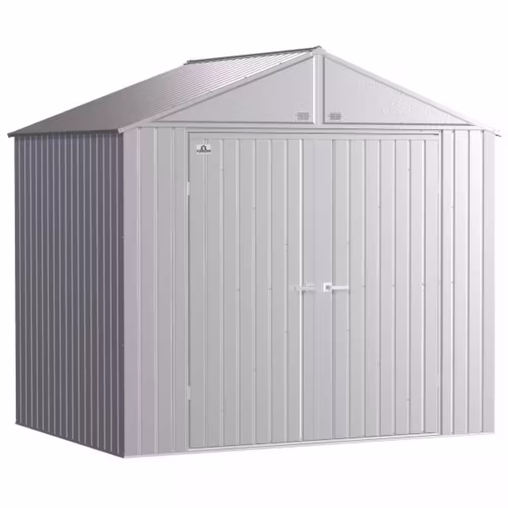 Arrow Elite 8 ft. W x 6 ft. D Galvalume Metal Premium Vented Corrosion Resistant Steel Storage Shed 46 sq. ft.
