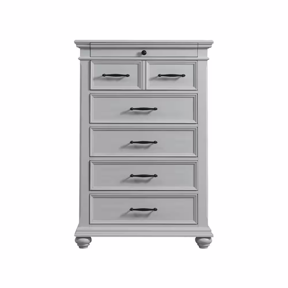 Picket House Furnishings Brooks 6-Drawer Chest in Grey