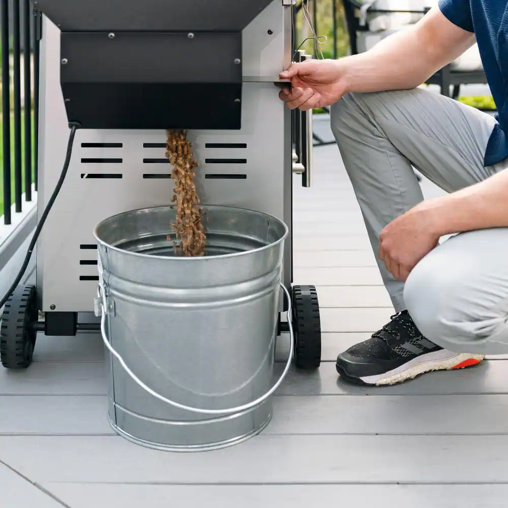 Lifetime 4-Burner Gas Grill and Pellet Smoker Combo in Black
