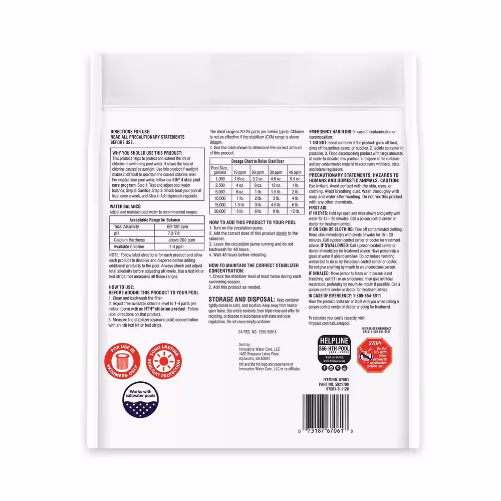 HTH 0 4 lbs. Chlorine Stabilizer