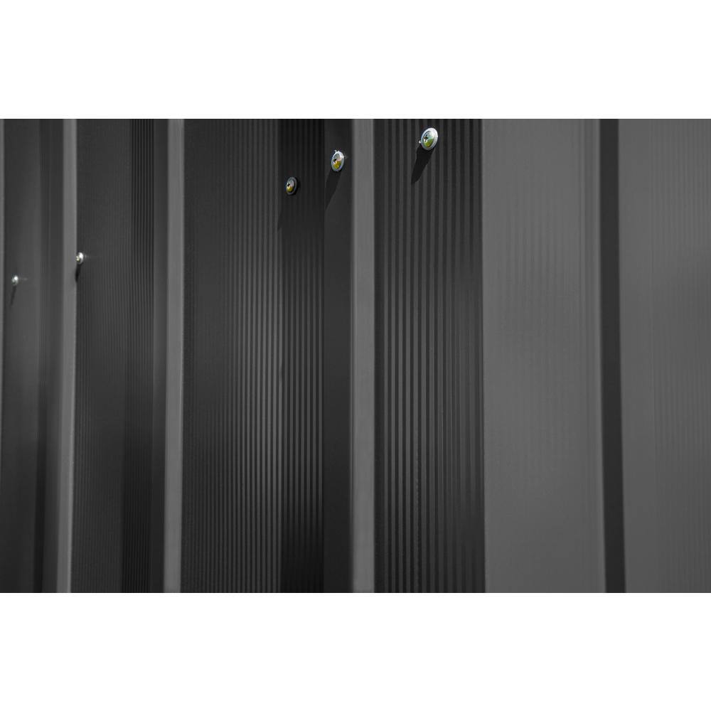 Arrow Classic 10 ft. W x 12 ft. D Charcoal Metal Shed, 115 sq. ft.