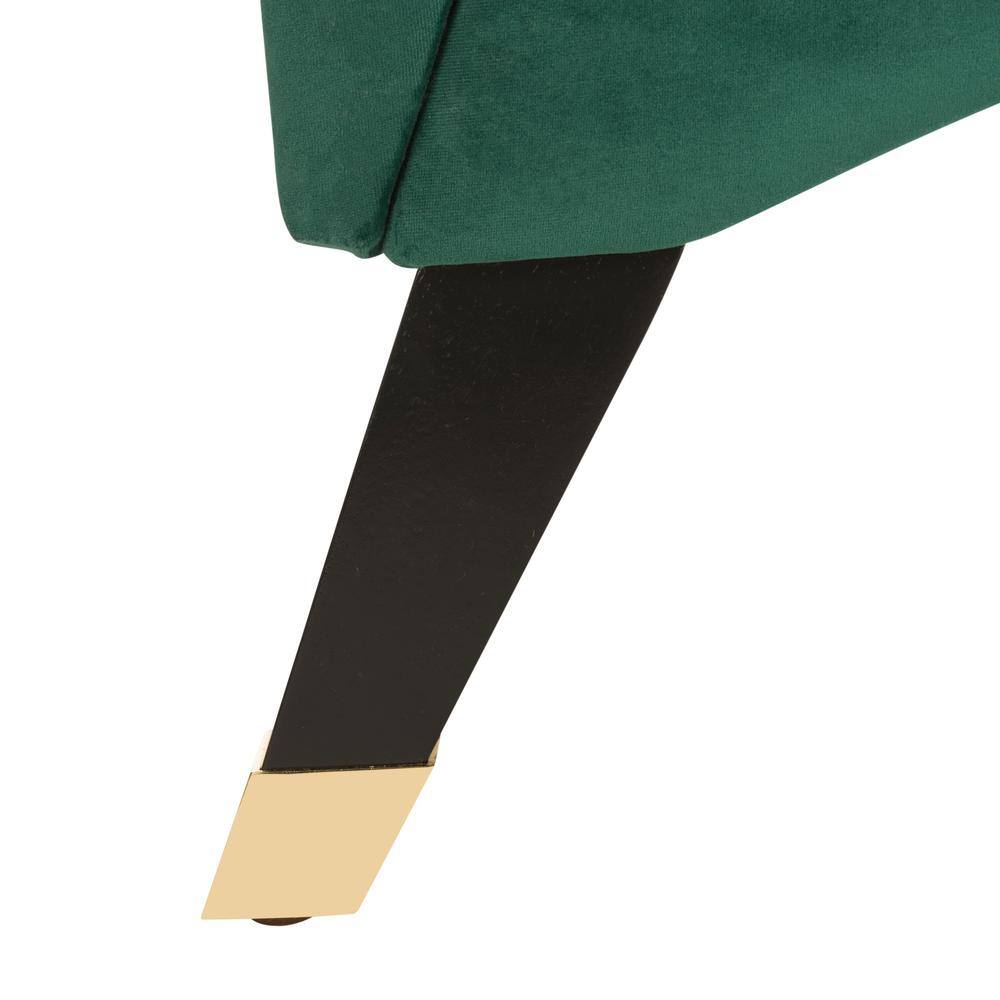 SAFAVIEH Caiden Dark Green/Black Chaise Lounge