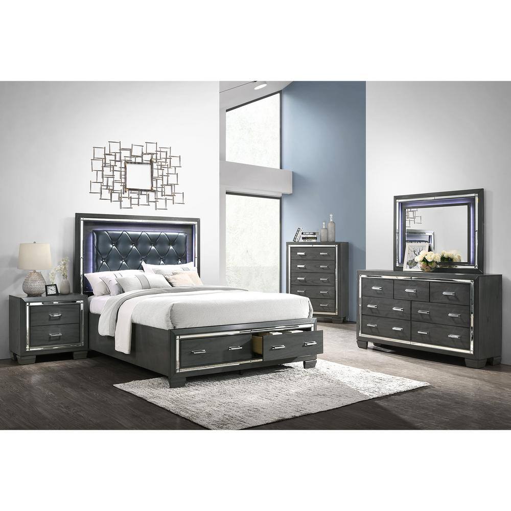 Picket House Furnishings Kenzie 7-Drawer Grey Dresser