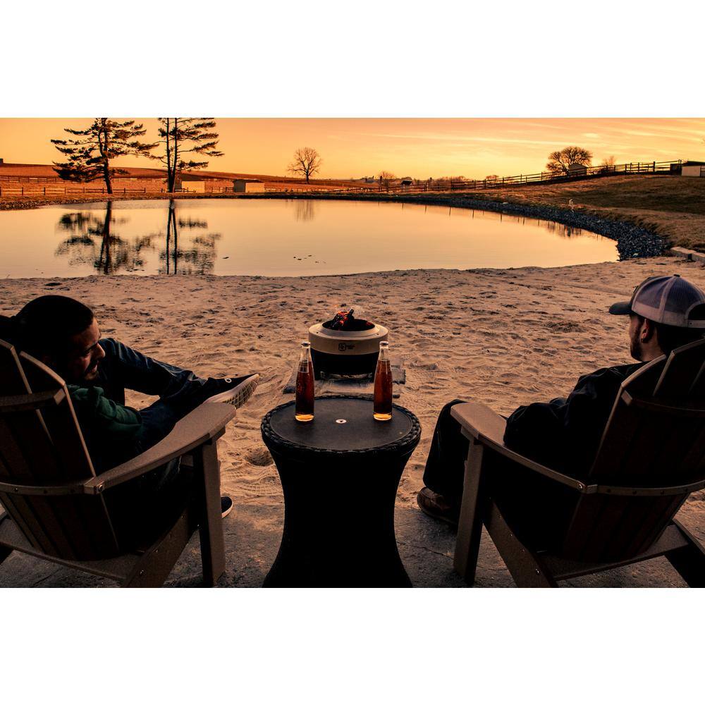 None The Hearth 13 in. H Carbon Edition Steel Fire Pit with Smokeless Technology