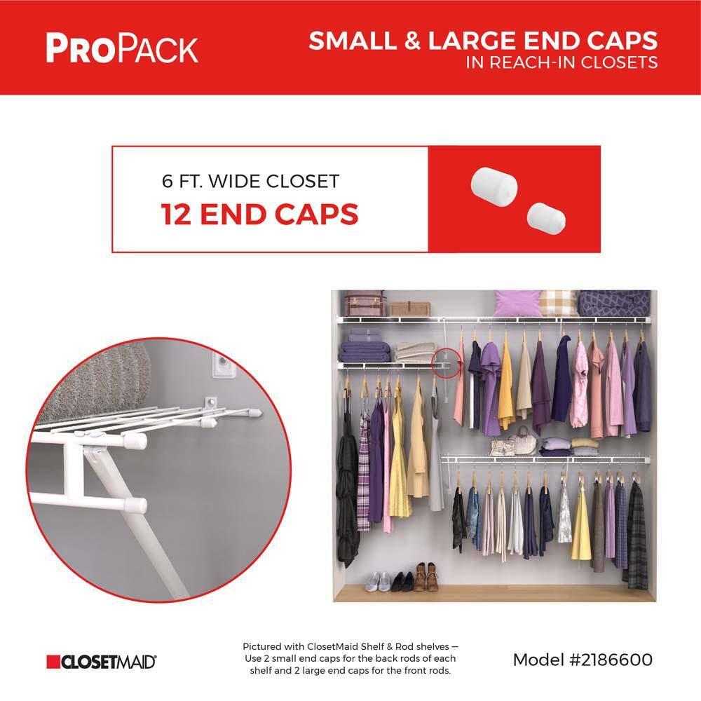 ClosetMaid ProPack Small and Large Wire Shelving End Caps (350-Piece)