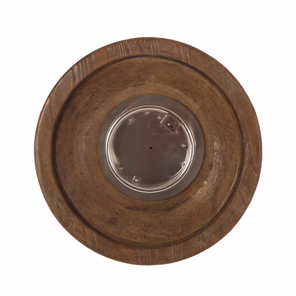 Noble House Quincy 25 in. x 24 in. Circular MGO Propane Fire Pit in Dark Brown