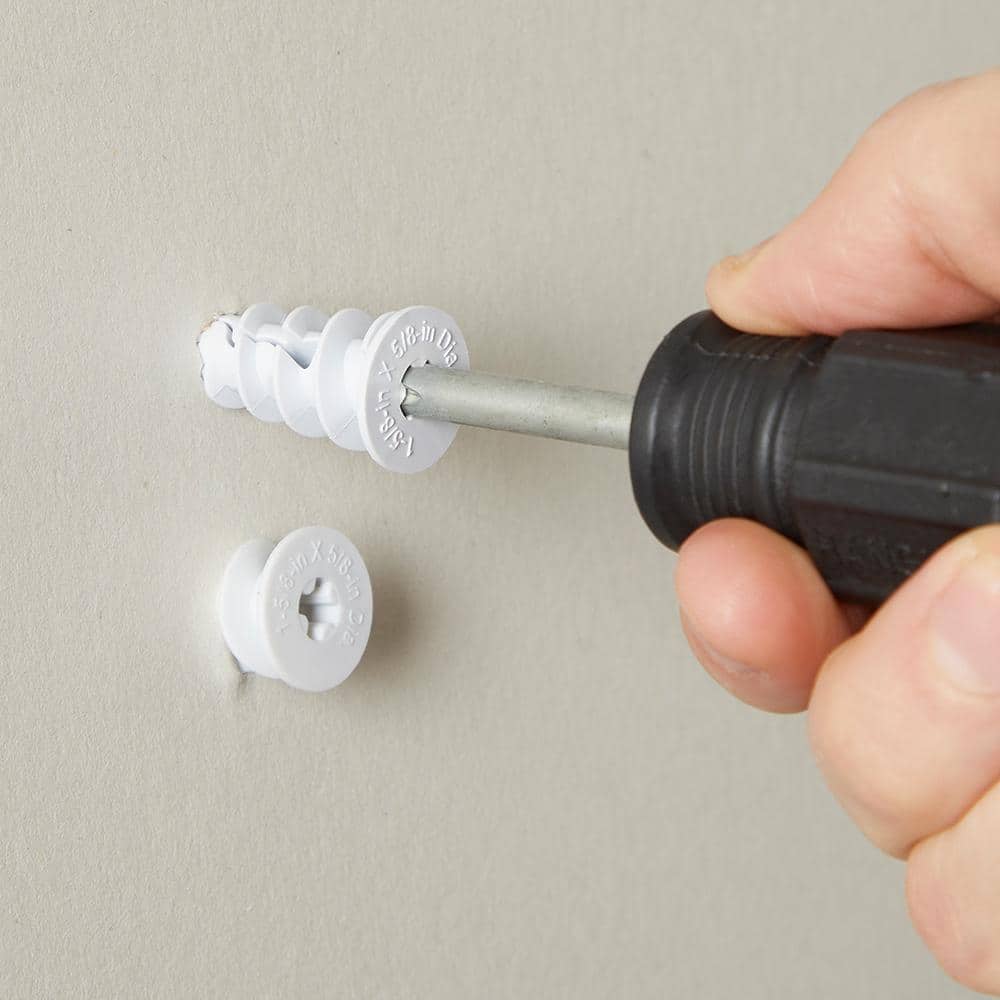 Husky 40 lbs. Heavy-Duty Wall-Mounted Black Vinyl-Coated Steel Utility Hook with Mounting Hardware