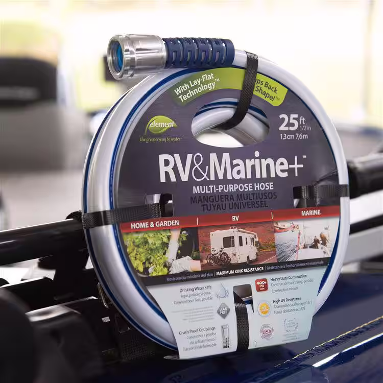 Element RV and Marine+ 1/2 in. x 50 ft. Heavy Duty Multi-Purpose Water Hose