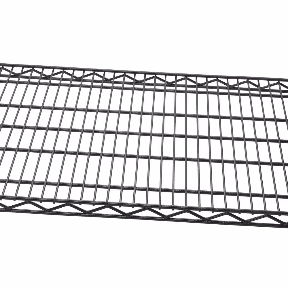 TRINITY Black Anthracite 6-Tier Steel Wire Shelving Unit (48 in. W x 77 in. H x 18 in. D)