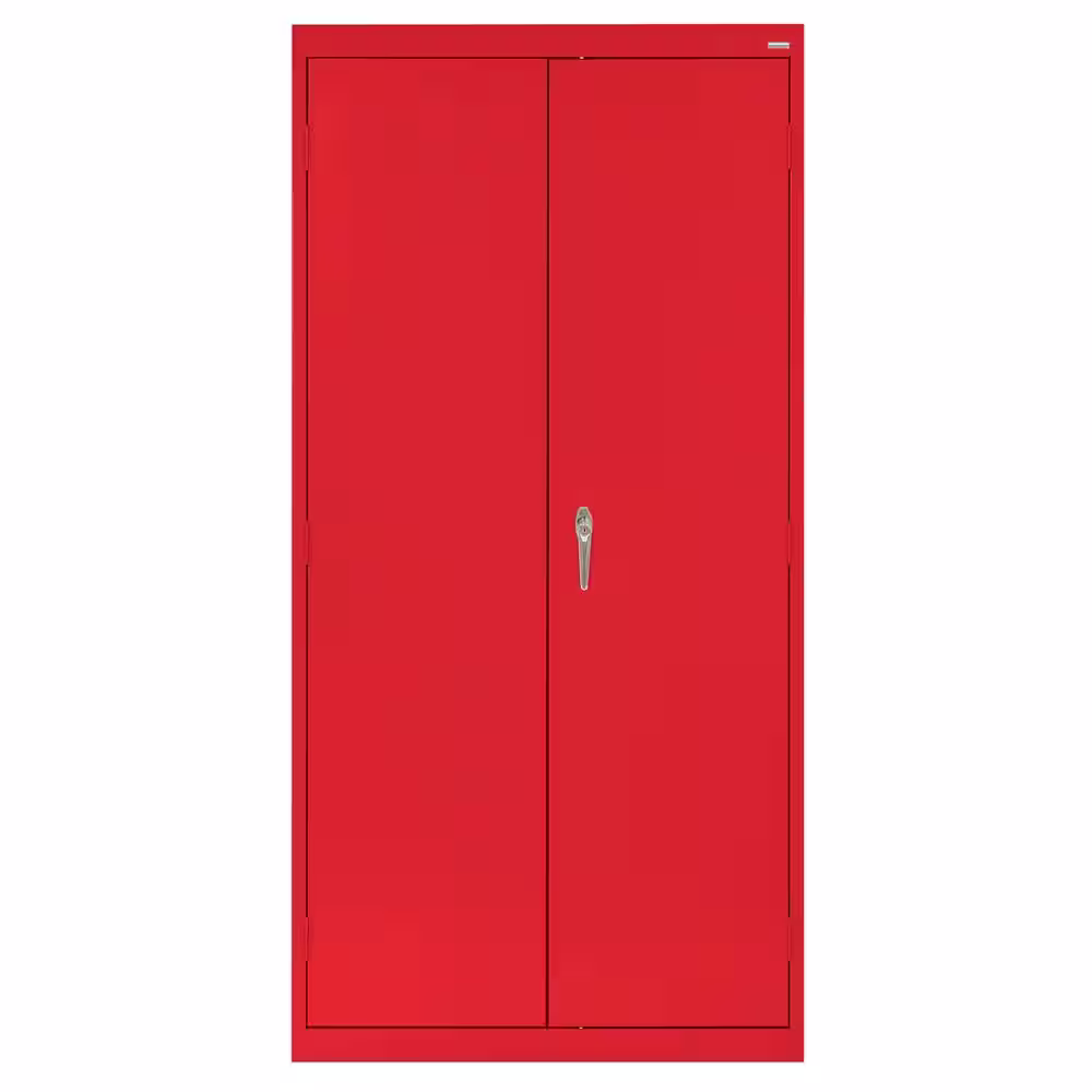 None Classic Series ( 36 in. W x 72 in. H x 24 in. D ) Steel Garage Freestanding Cabinet in Red