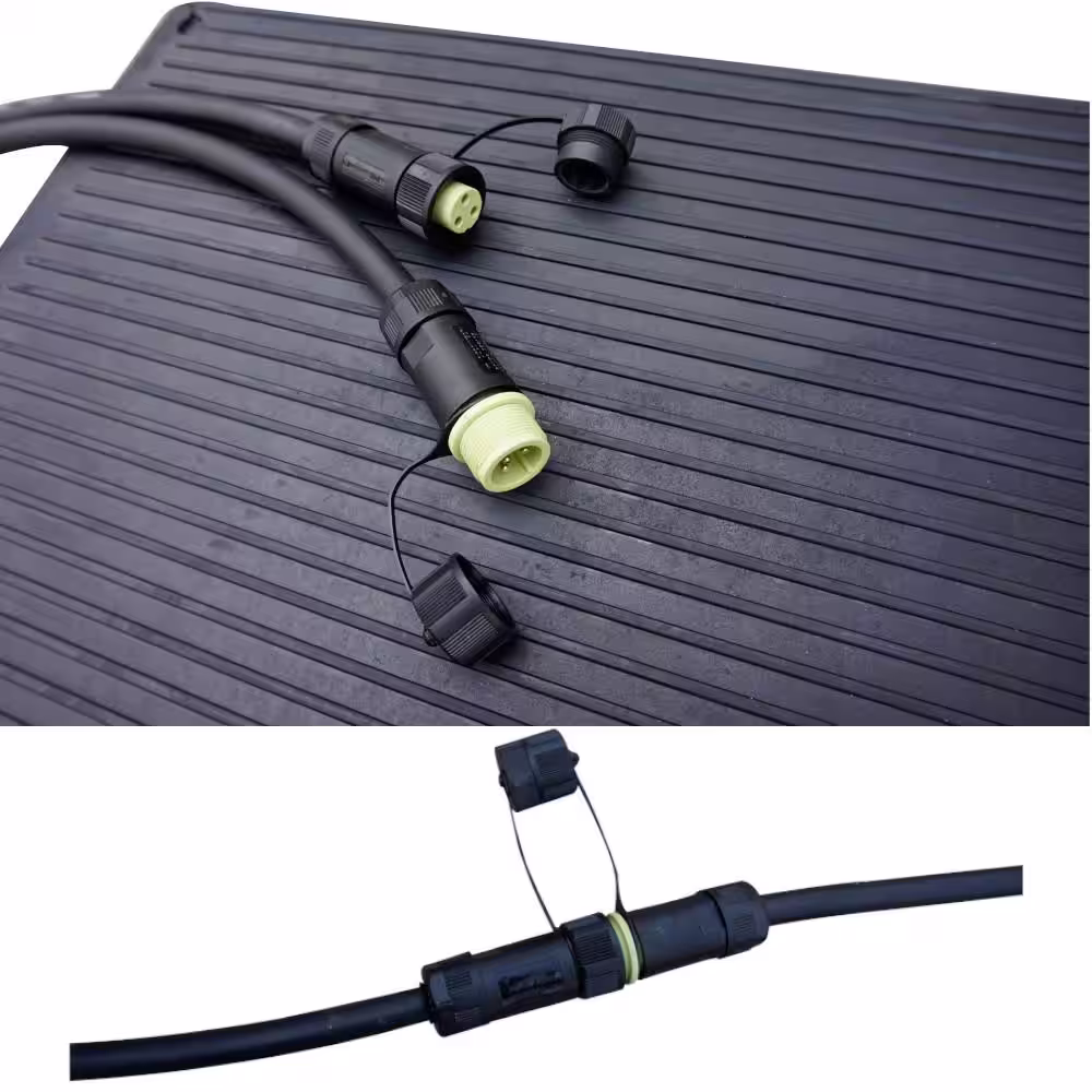 Dr Infrared Heater 23 in. x 40 in. Blue Heated Rubber Snow Melting Mat with 10 ft. GFCI Cable