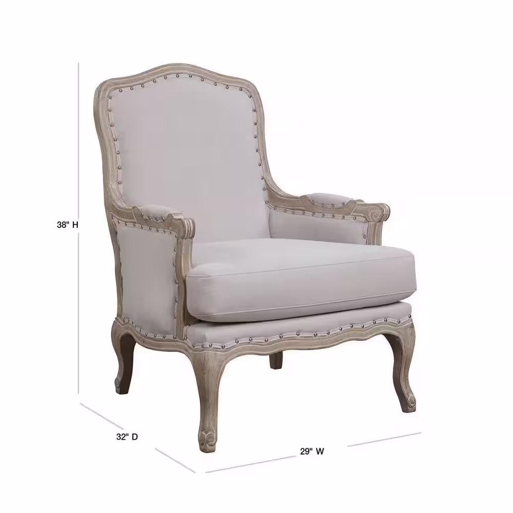 None Regal Taupe Accent Chair