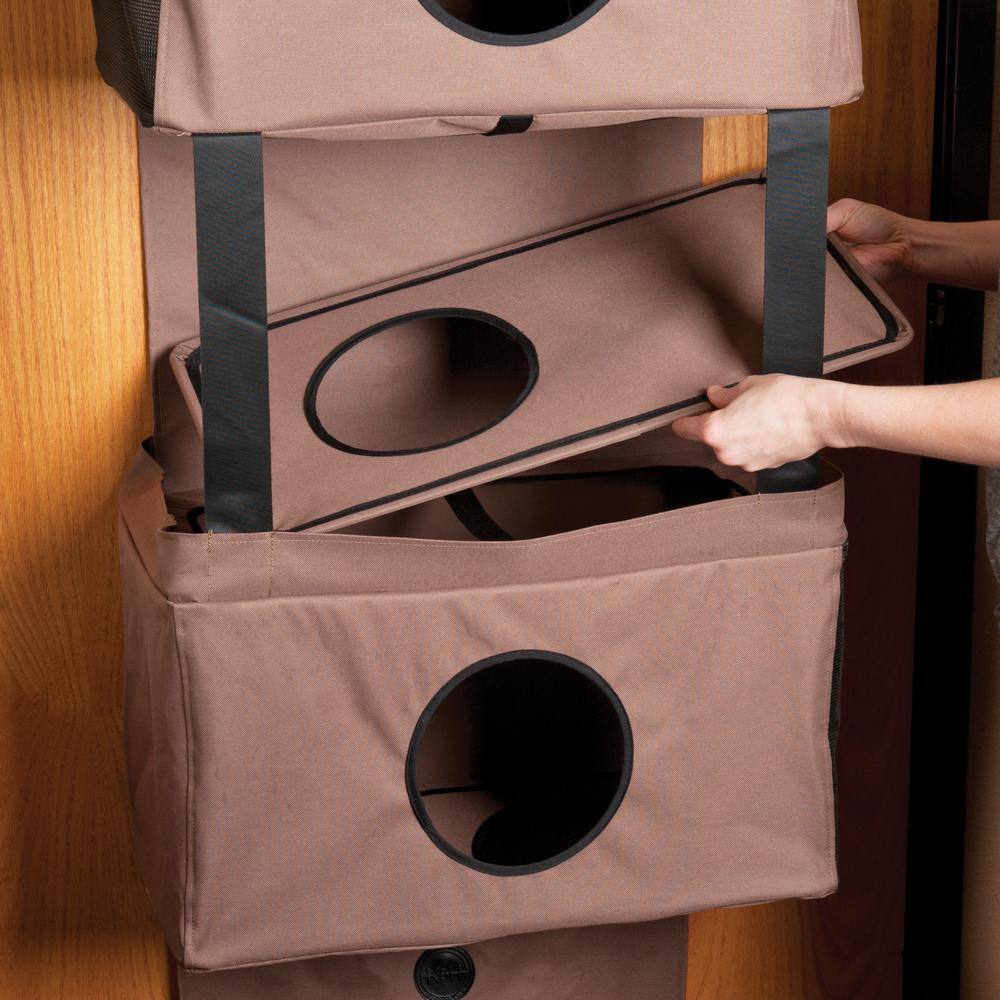 K and H Pet Products K&H Hangin Feline Funhouse Tan Condo