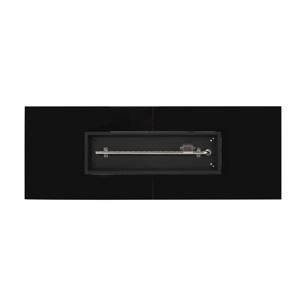 Noble House Adio 16 in. x 20 in. Rectangular Concrete Propane Fire Pit in Light Grey with Tank Holder