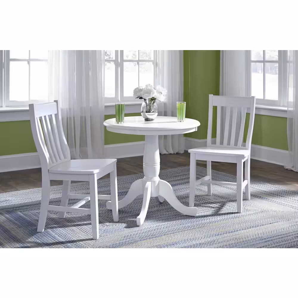 International Concepts Cafe Pure White Dining Chair (Set of 2)