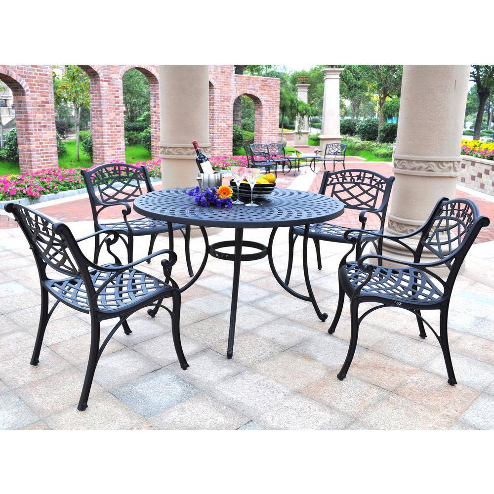 CROSLEY FURNITURE Sedona 5-Piece Cast Aluminum Outdoor Dining Set
