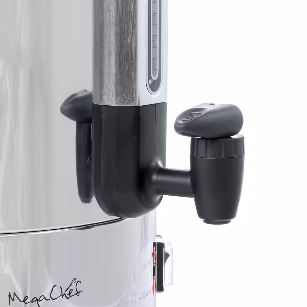 MegaChef 100 Cup Stainless Steel Coffee Urn in Silver