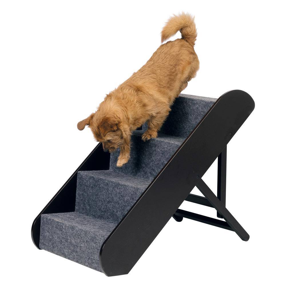 TRIXIE Brown Adjustable 4-Step Pet Stairs