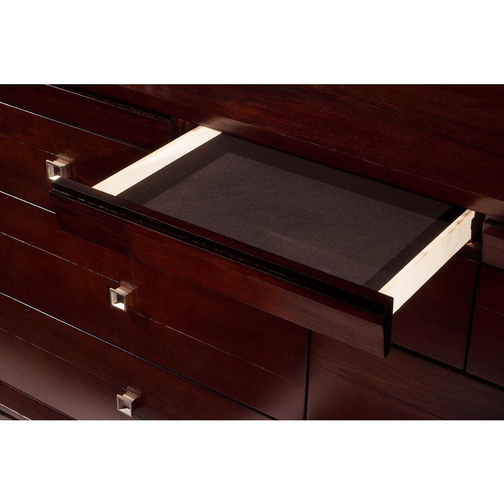 None Easton 7-Drawer Cherry Dresser