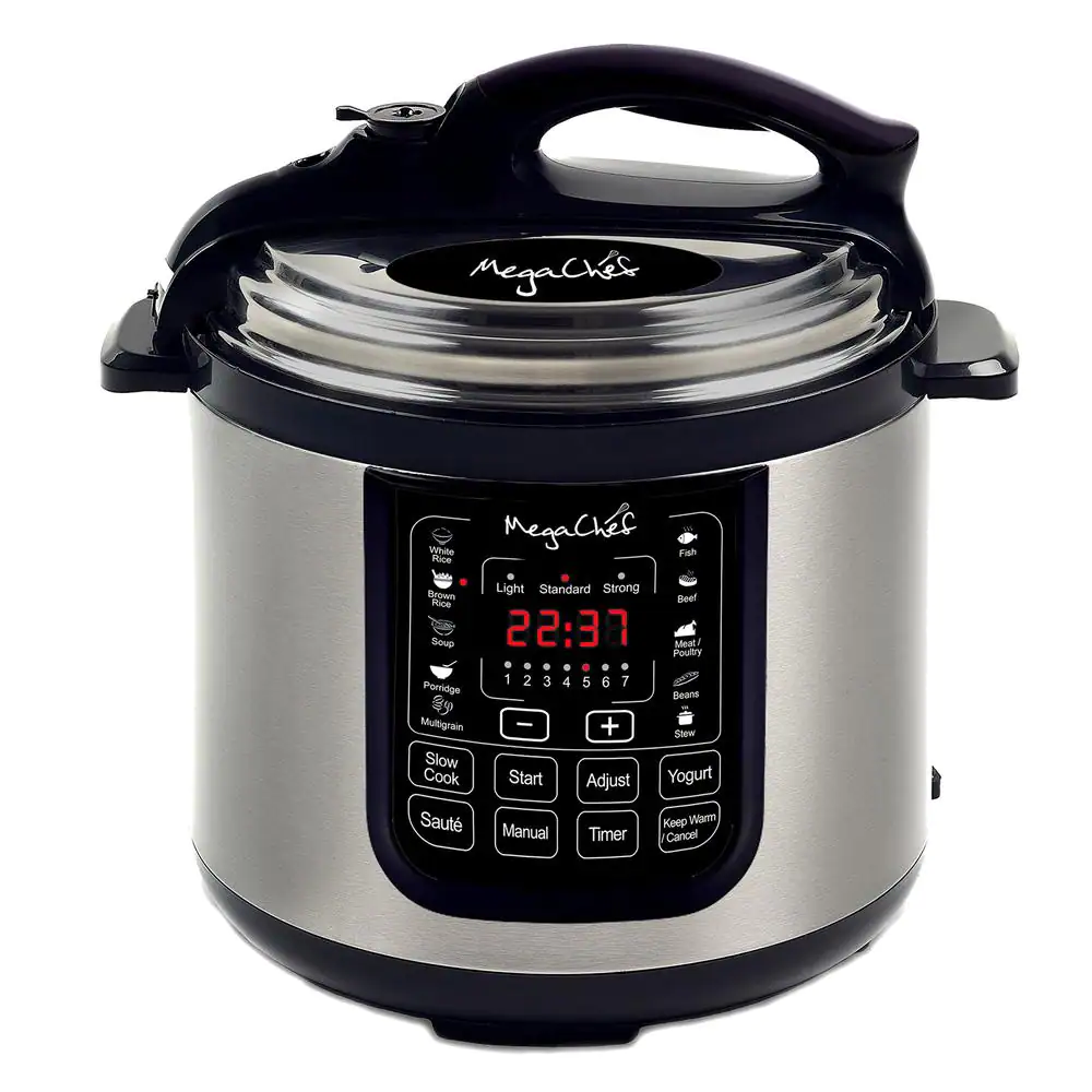 8 Qt. Stainless Steel Electric Pressure Cooker with Stainless Steel Pot