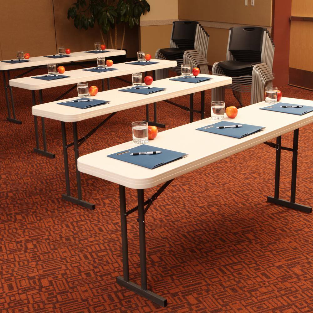 Lifetime 6 ft. Seminar Plastic Commercial Folding Table (Set of 5)
