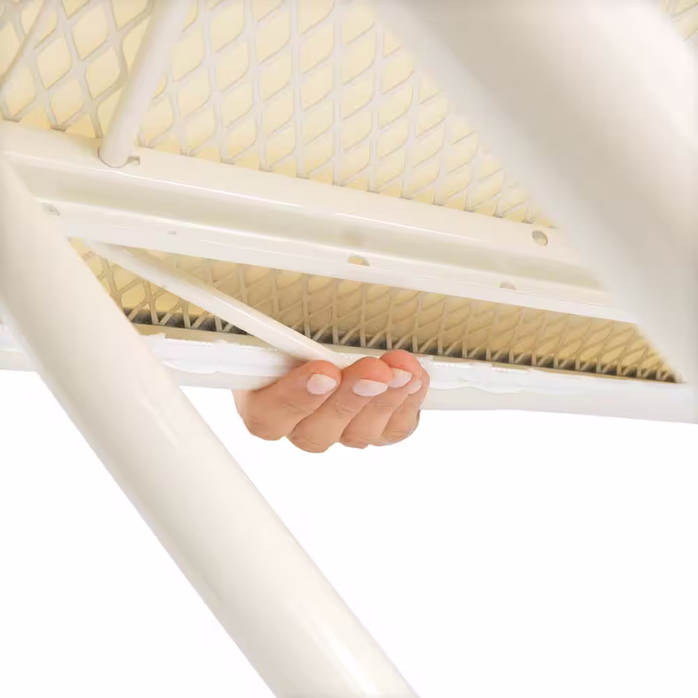 Brabantia Ironing Board B with Solid Steam Iron Rest, Tropical Leaves Cover and Mint Frame