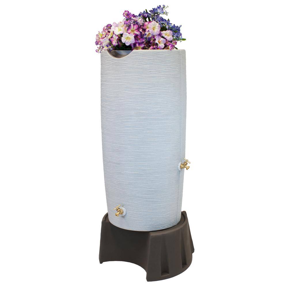 Good Ideas Rain Wizard Sturdy Stand 50 Gal. Oak Rain Barrel