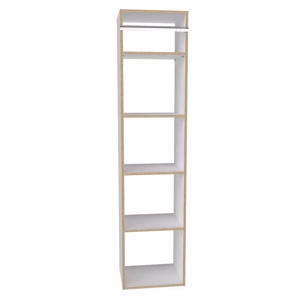 ClosetMaid Style+ 17 in. W White Hanging Wood Closet Tower