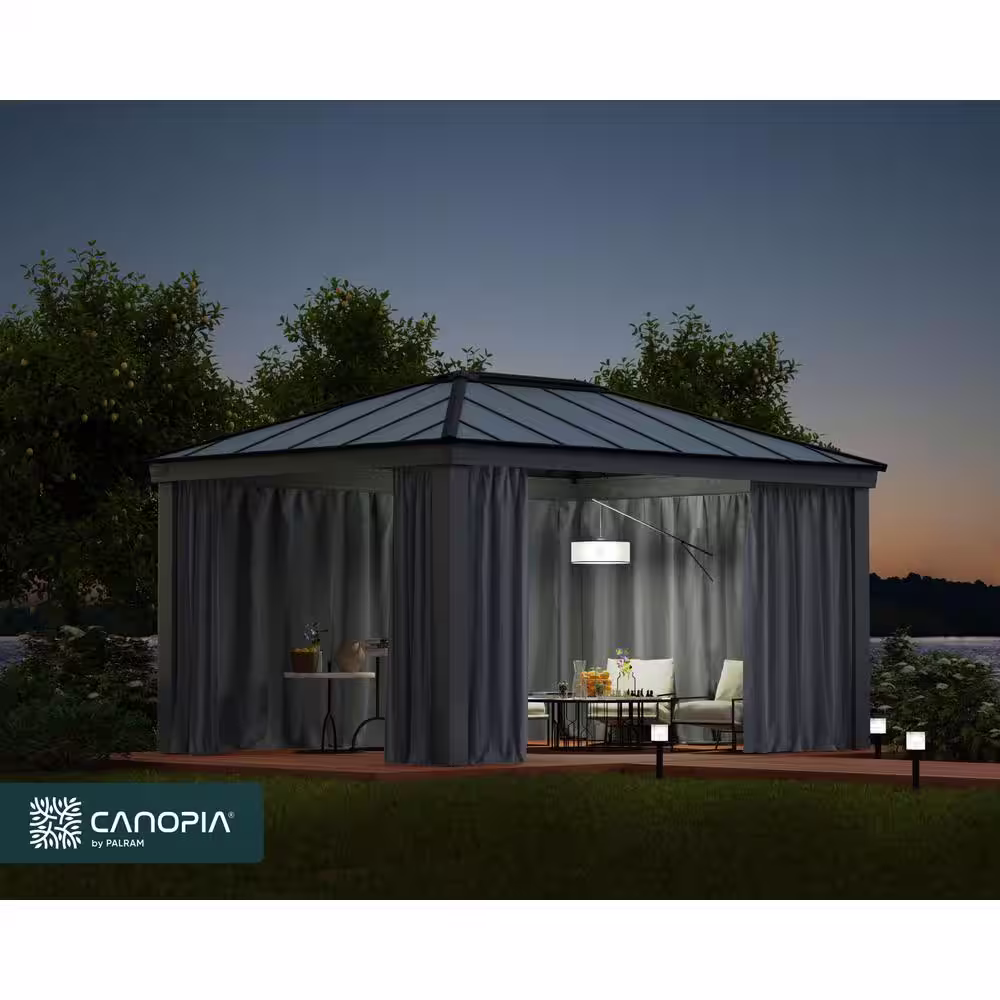 CANOPIA by PALRAM Curtain Set for Dallas 12 ft. x 16 ft. Outdoor Gazebo