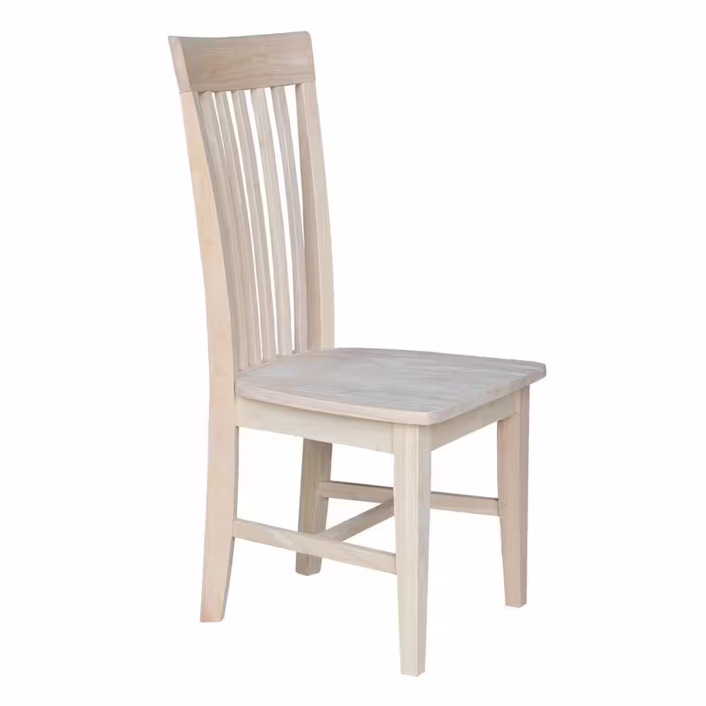 International Concepts Unfinished Wood Mission Dining Chair (Set of 2)