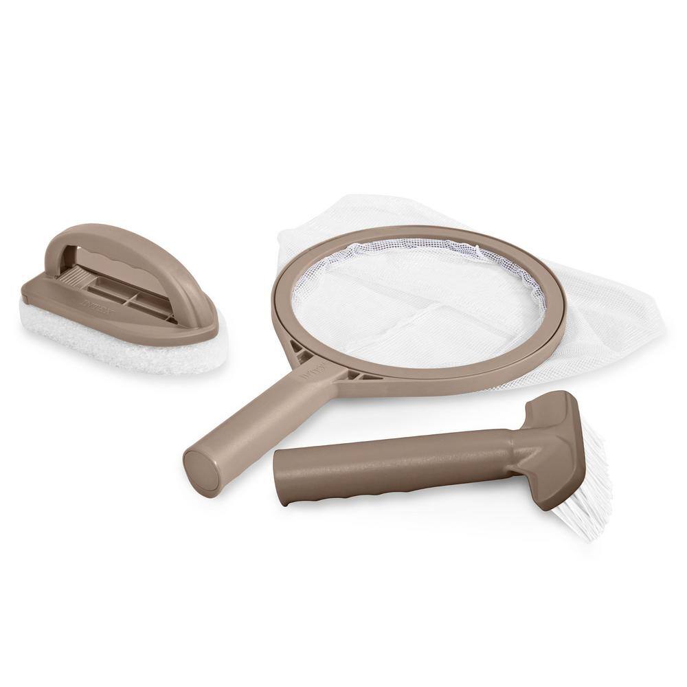 INTEX Spa Maintenance Kit, Cup Holder and Tray and Inflatable Spa Headrest (2-Pack)