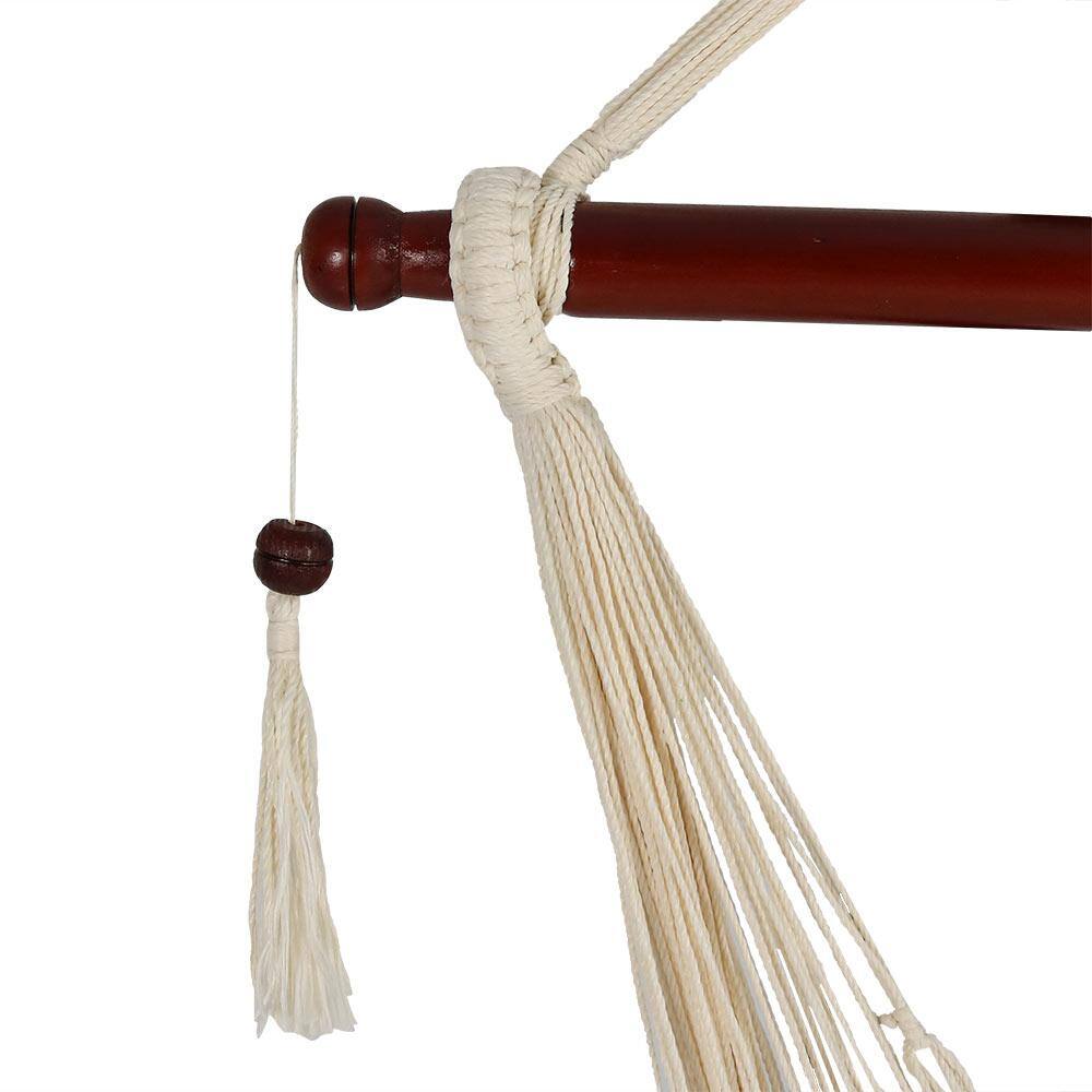 Sunnydaze Decor Hanging Cabo 6 ft. X-Large Hammock Chair in Cream