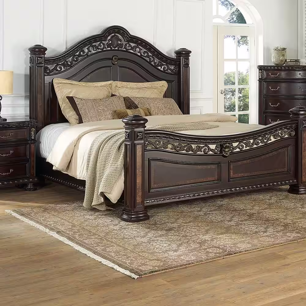 Steve Silver Monte Carlo Rich Brown King Bed