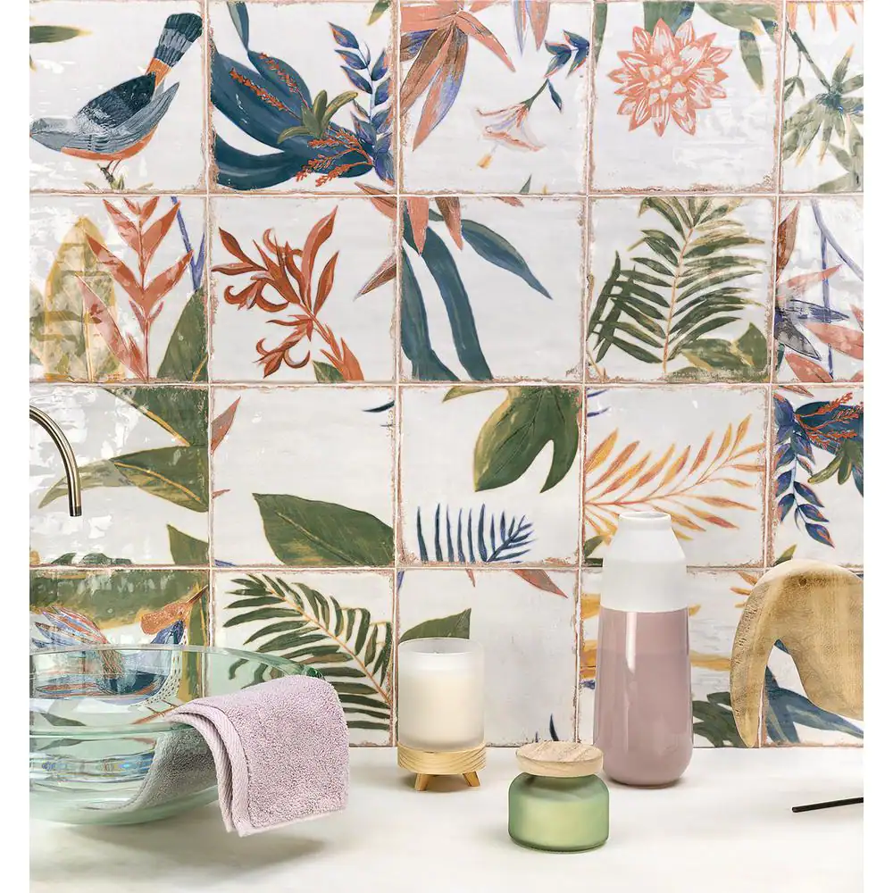 Ivy Hill Tile Angela Harris Sonata Decor 8 in. x 8 in. x 9mm Polished Ceramic Wall Tile (25 pieces / 10.76 sq. ft. / box)