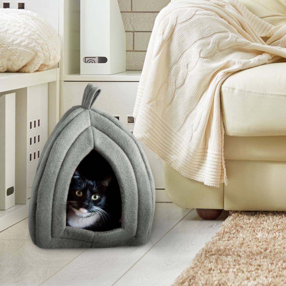 Petmaker Small Grey Igloo Cat Bed