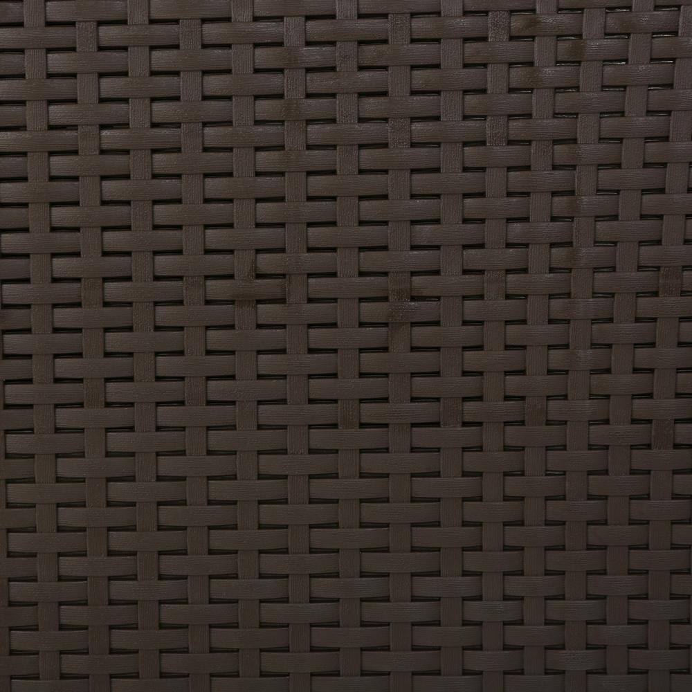 Noble House 4-Piece Faux Wicker Patio Conversation Set with Mixed Beige Cushions