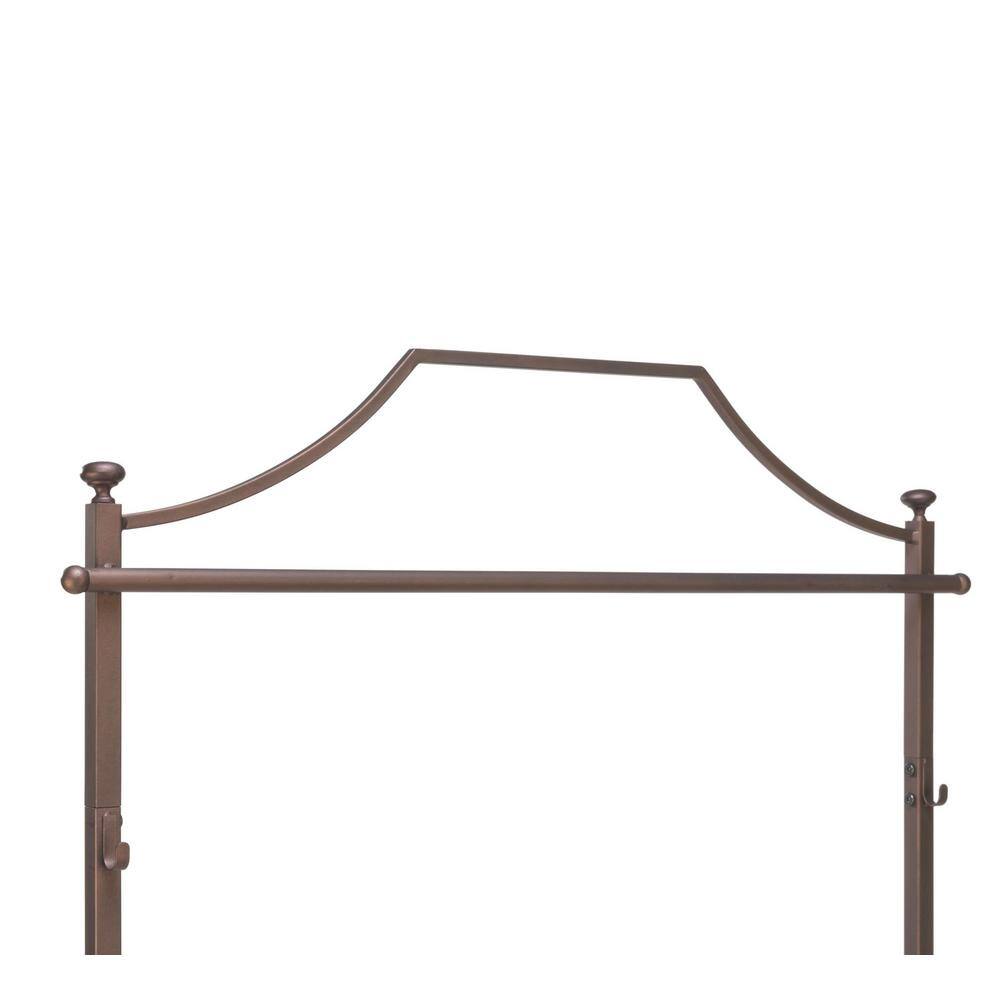 None Bronze Metal Clothes Rack 14.25 in. W x 72 in. H