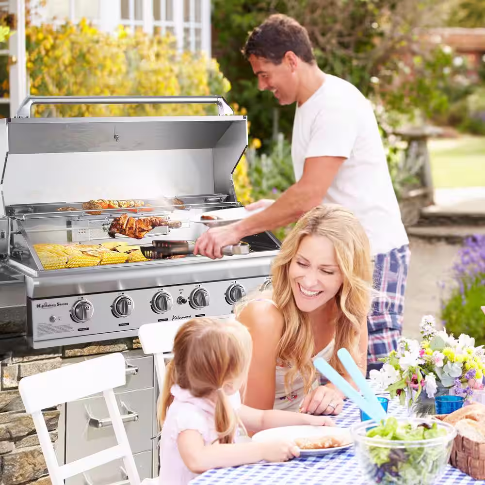Kalamera 6-Burner Built-In Outdoor S/S Grill K-Kitchen Series