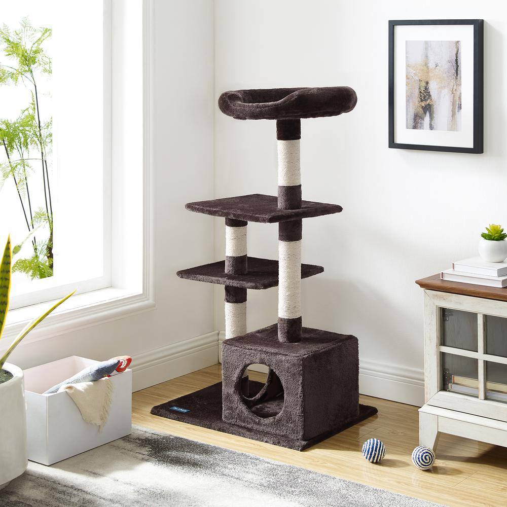 Sam's Pets Randolph 43 in. Brown Cat Tree
