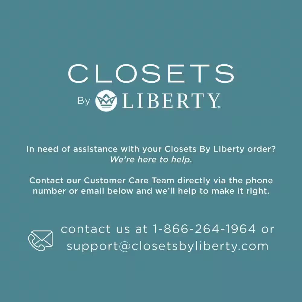 CLOSETS By LIBERTY 48 in. W - 92 in. W White Closet Drawer Tower with Rod Extensions Wood Closet System