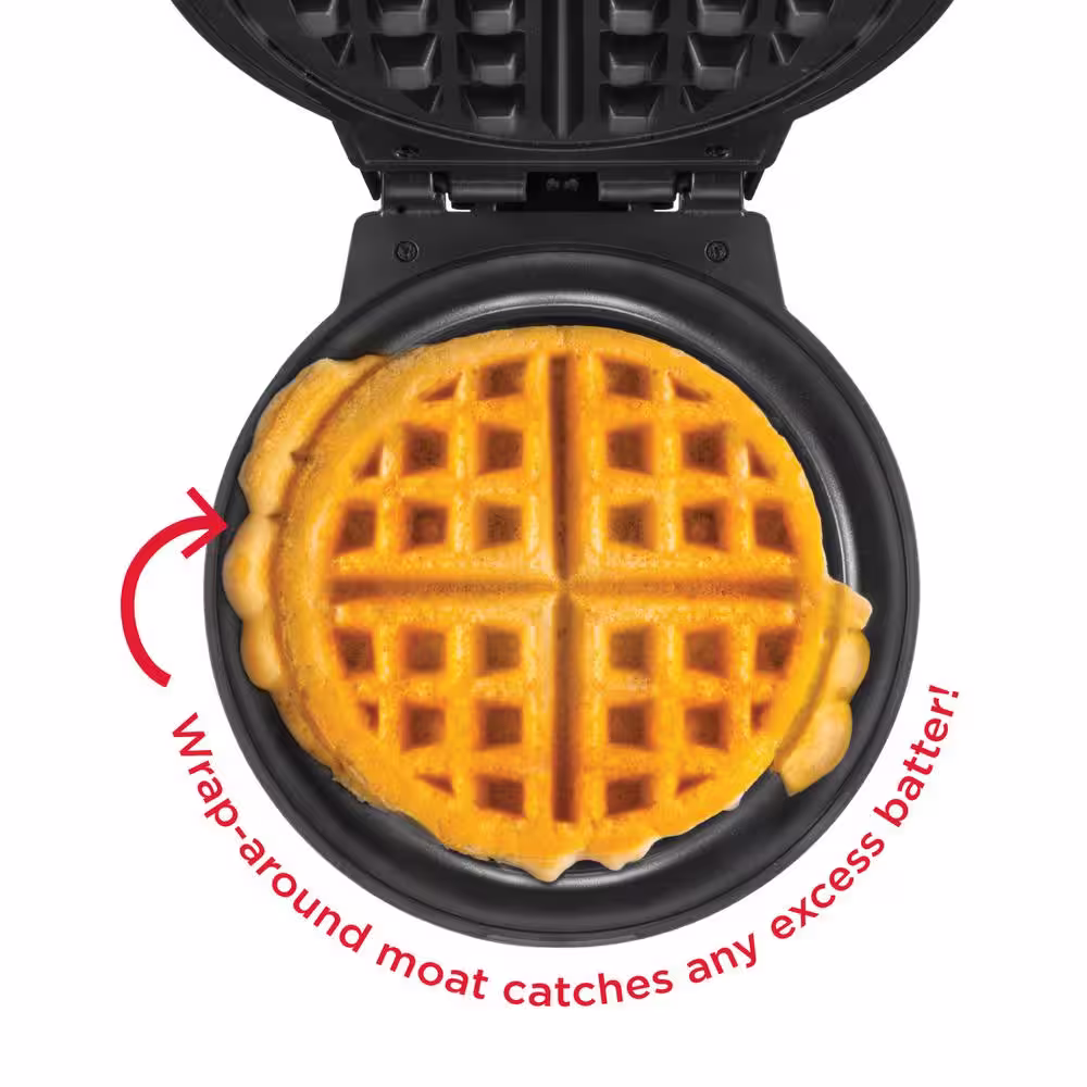 Chefman Anti-Overflow Stainless Steel Belgian Waffle Maker