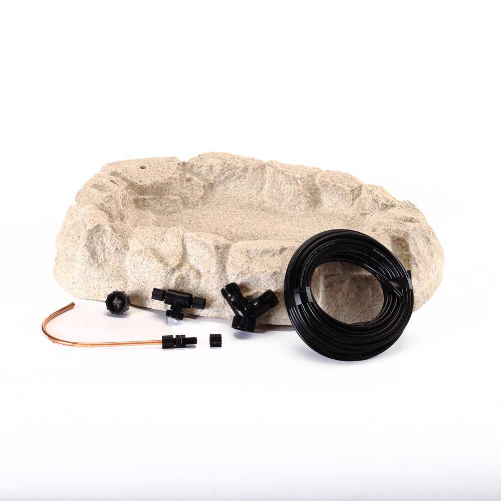 BIRDS choice Rocky Mountain Ground Level Bird Bath with Dripper Tube